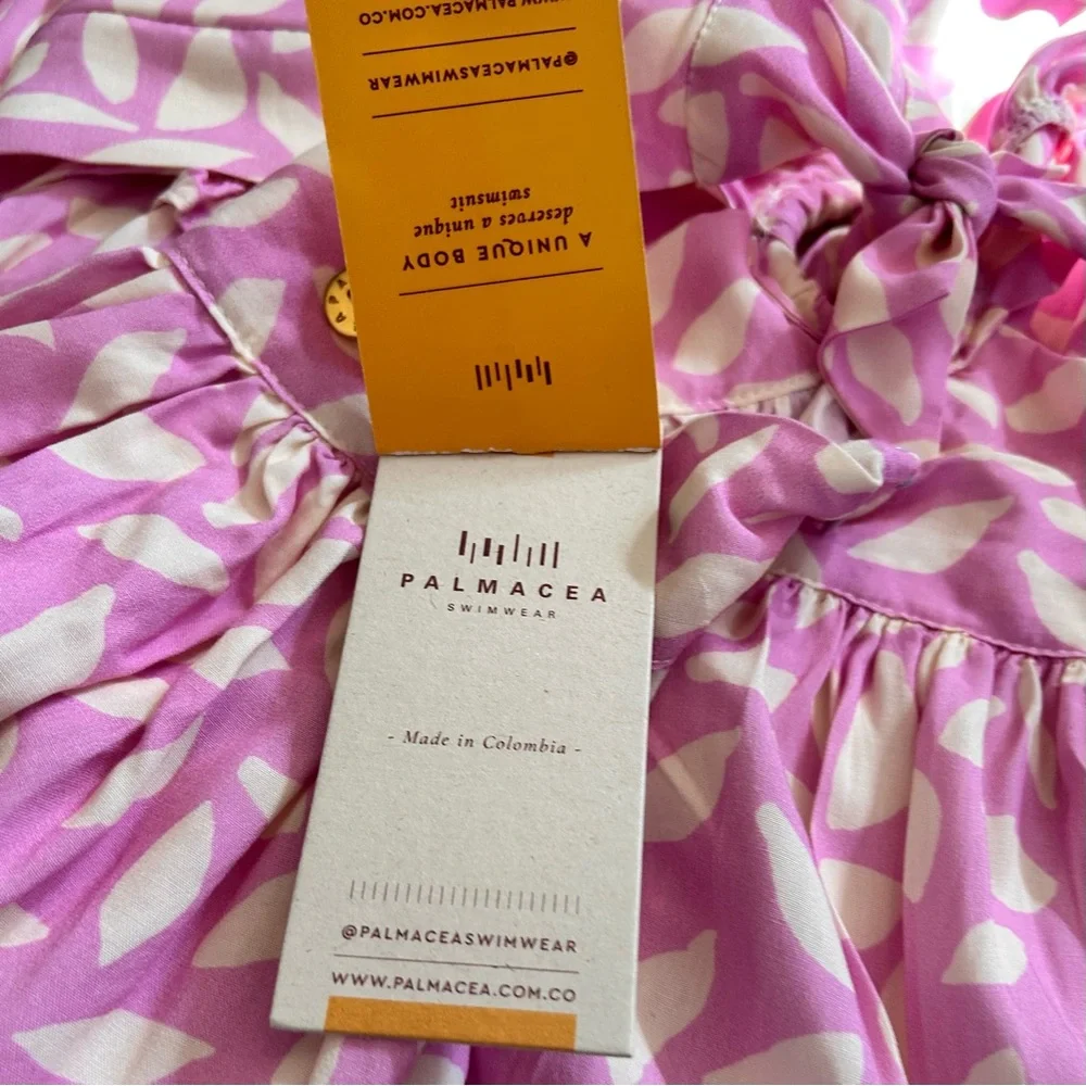 Palmacea Lavanda Hoop Dress Cover Up Macarena size XS Resort Summer NWT Colombia - Picture 9 of 11